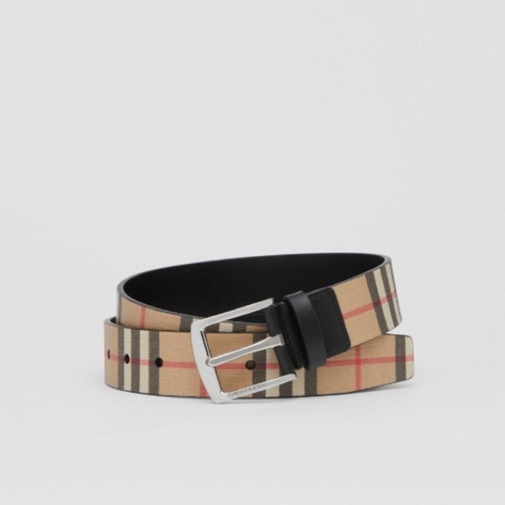 Burberry Vintage Check and Leather Belt